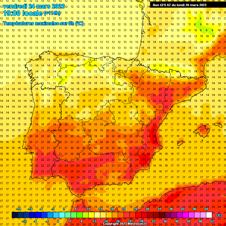 Modele GFS - Carte prévisions 