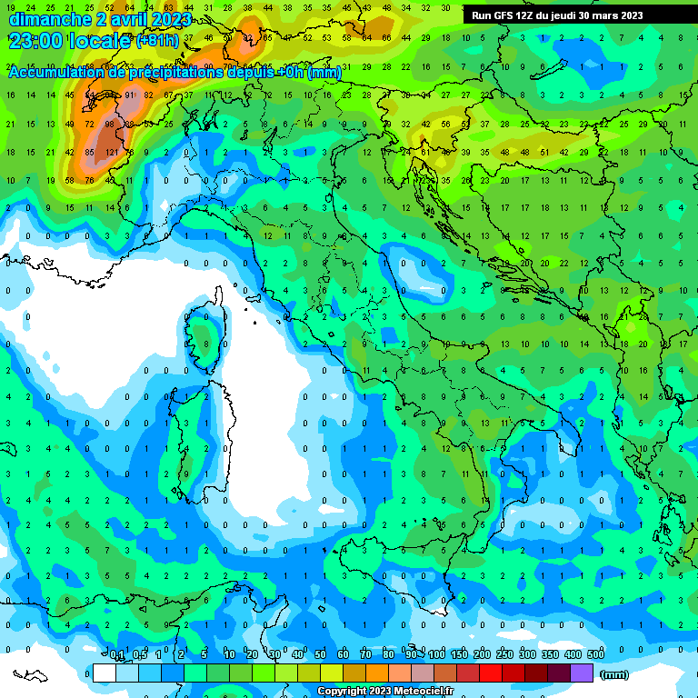 Modele GFS - Carte prévisions 