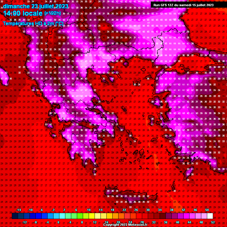 Modele GFS - Carte prévisions