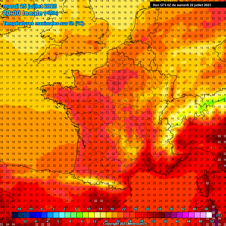 Modele GFS - Carte prévisions