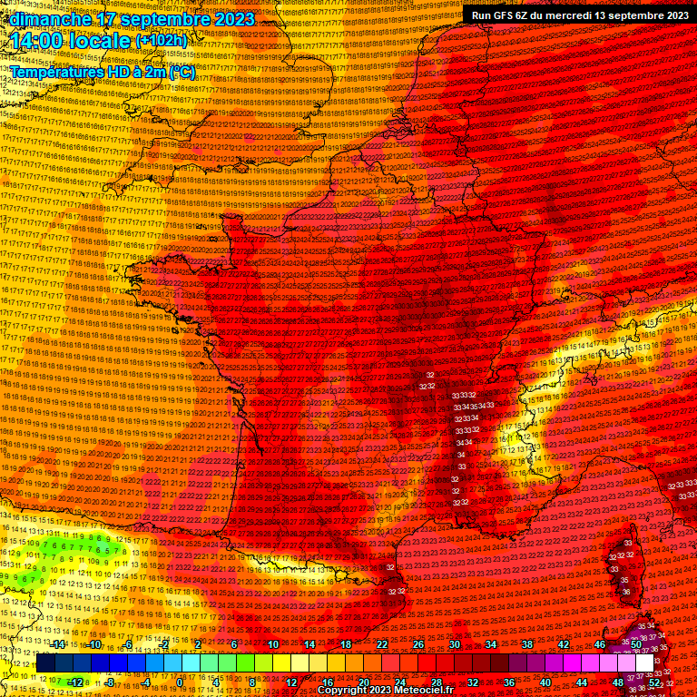 Modele GFS - Carte prévisions