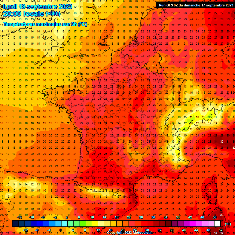 Modele GFS - Carte prévisions