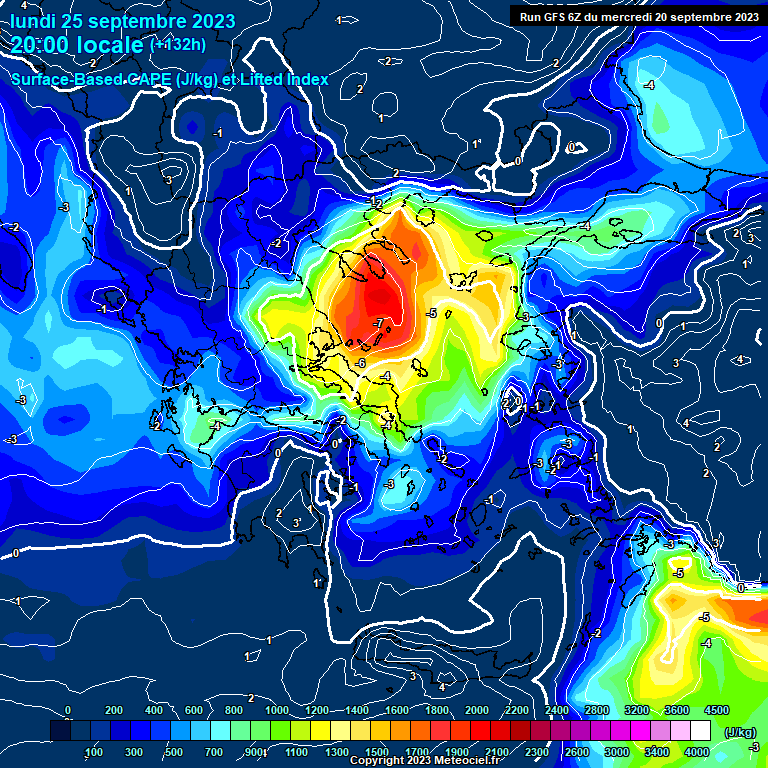 Modele GFS - Carte prévisions