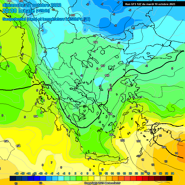 Modele GFS - Carte prévisions