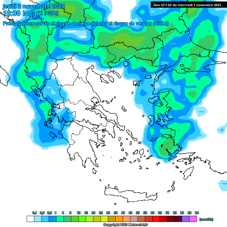 Modele GFS - Carte prévisions
