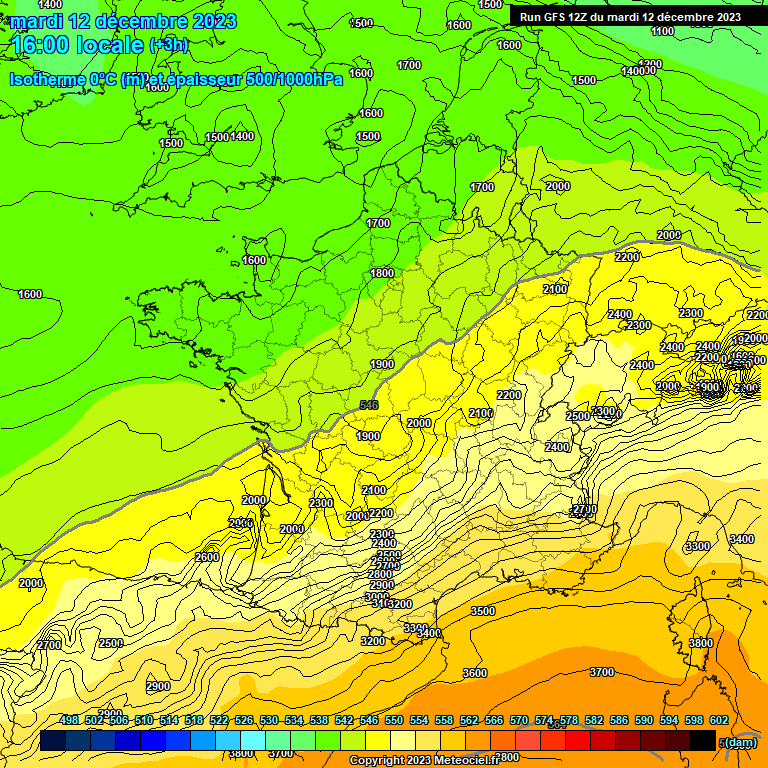 Modele GFS - Carte prévisions