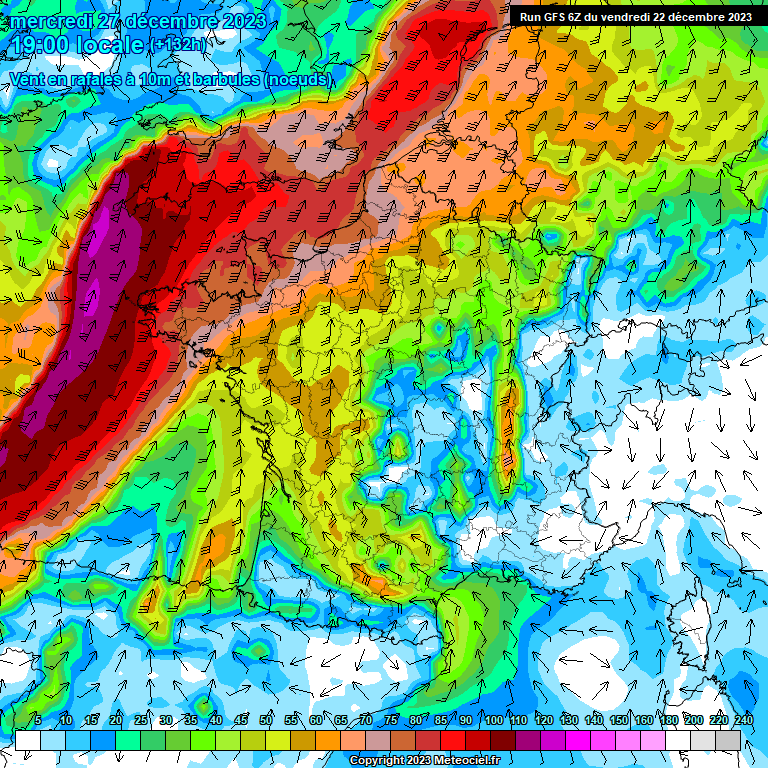 Modele GFS - Carte prévisions