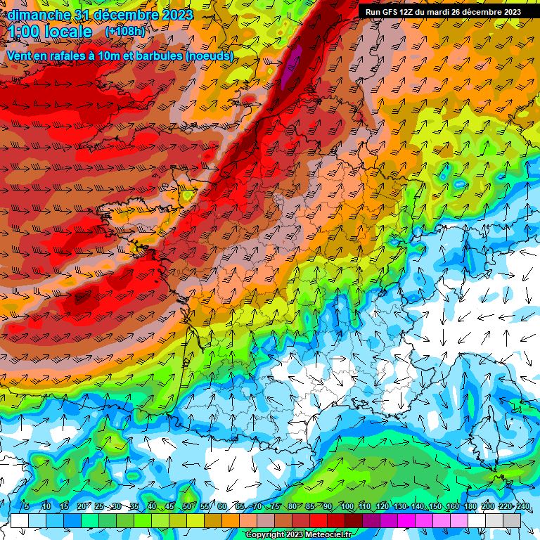 Modele GFS - Carte prévisions