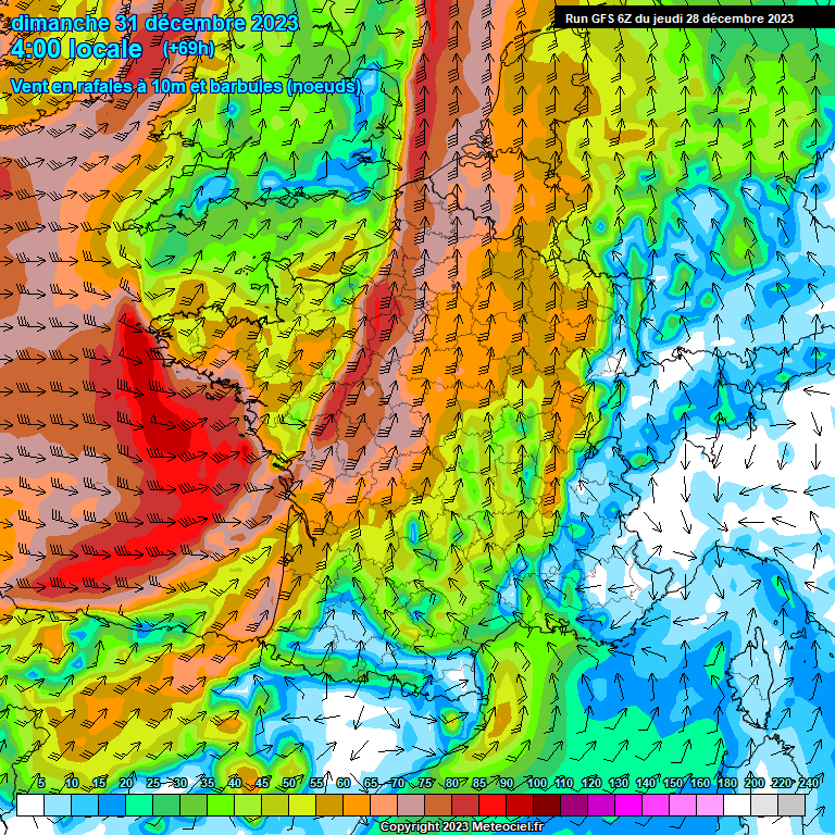 Modele GFS - Carte prévisions