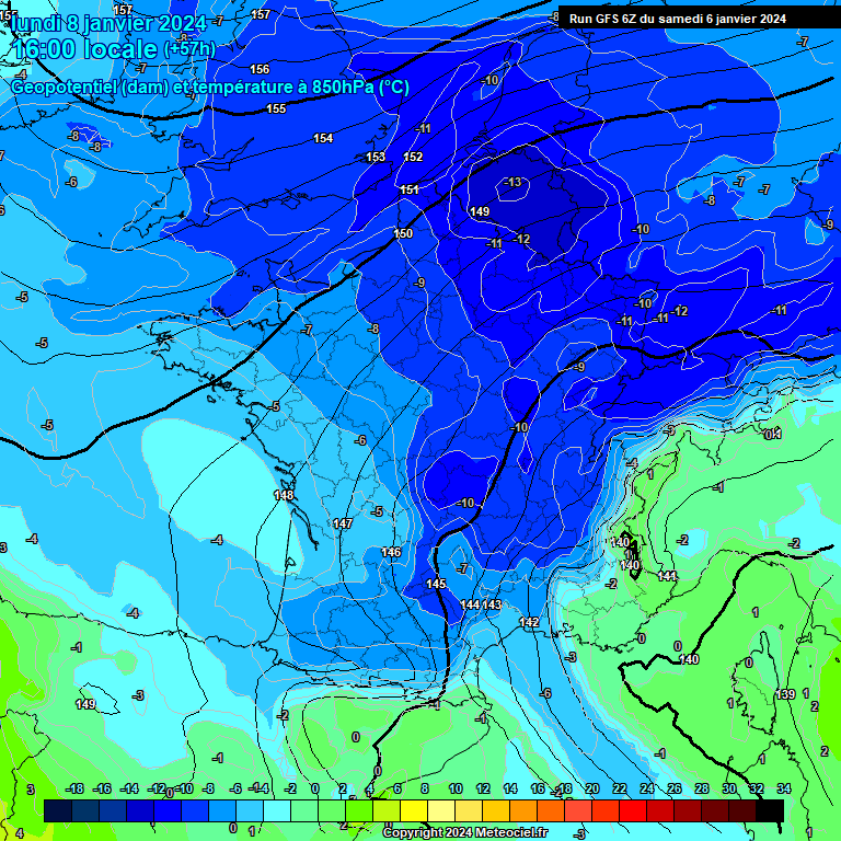 Modele GFS - Carte prévisions