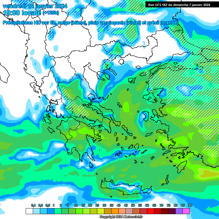 Modele GFS - Carte prévisions