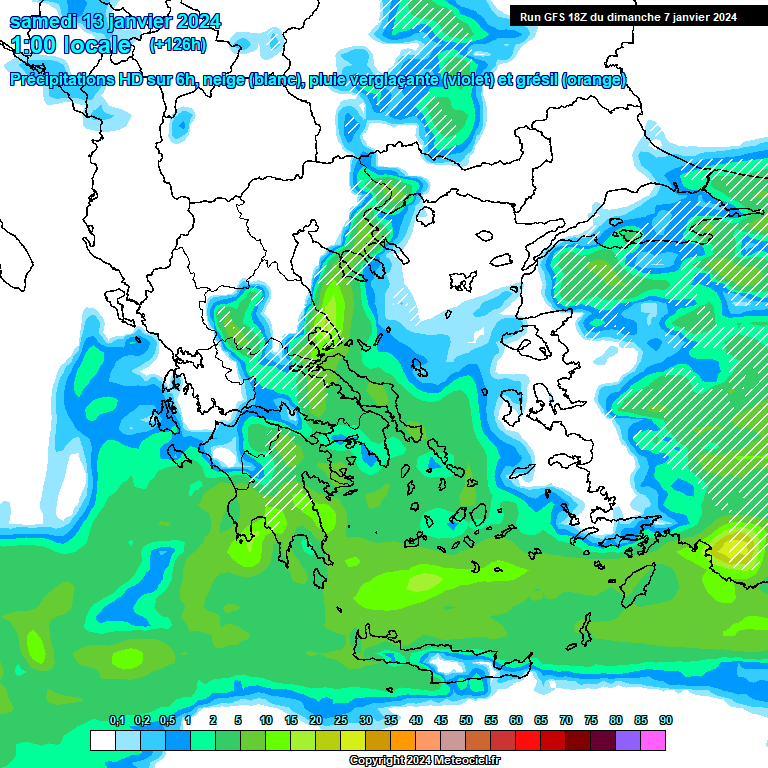 Modele GFS - Carte prévisions