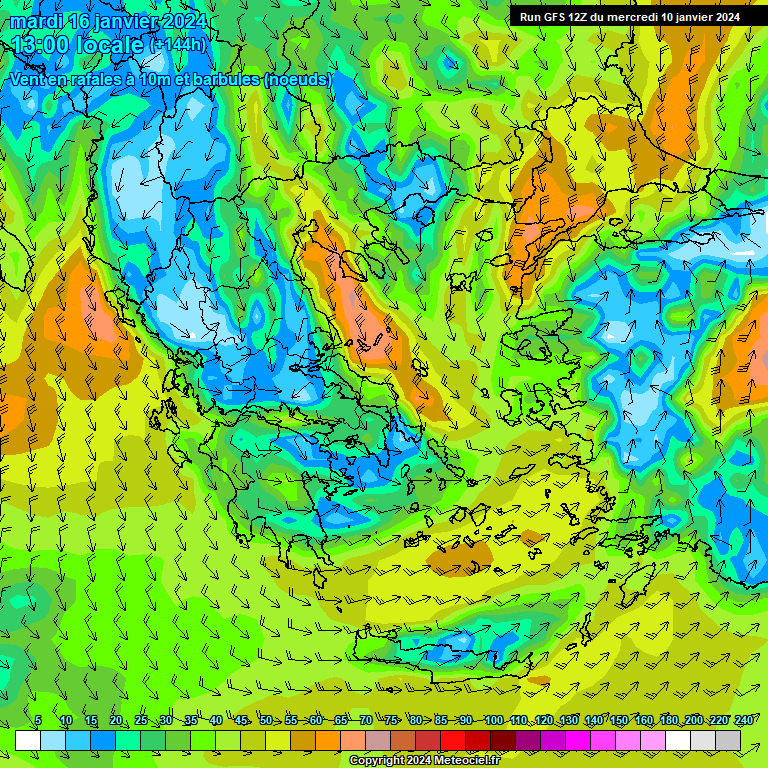 Modele GFS - Carte prévisions