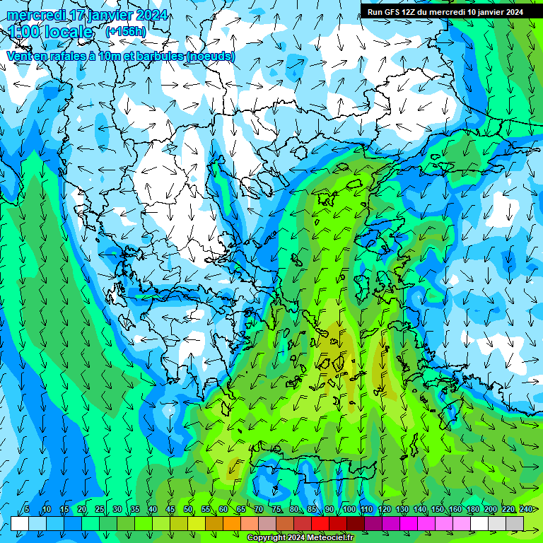 Modele GFS - Carte prévisions