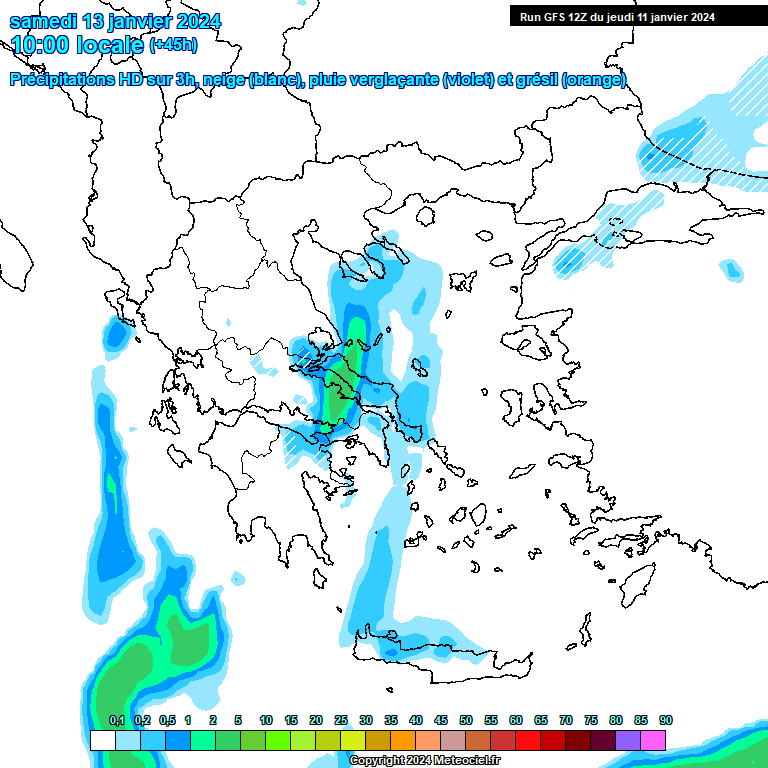 Modele GFS - Carte prévisions