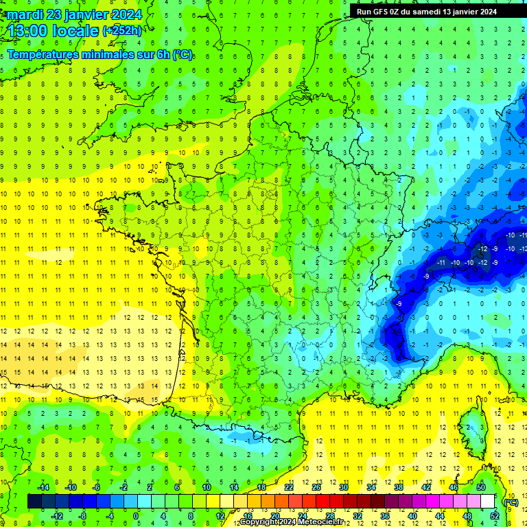 Meteociel.fr - Modèle GFS Pour La France, Résolution 0.25 Degré