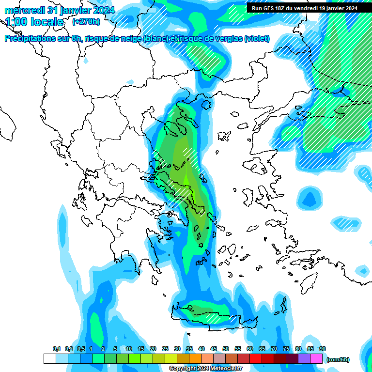 Modele GFS - Carte prévisions