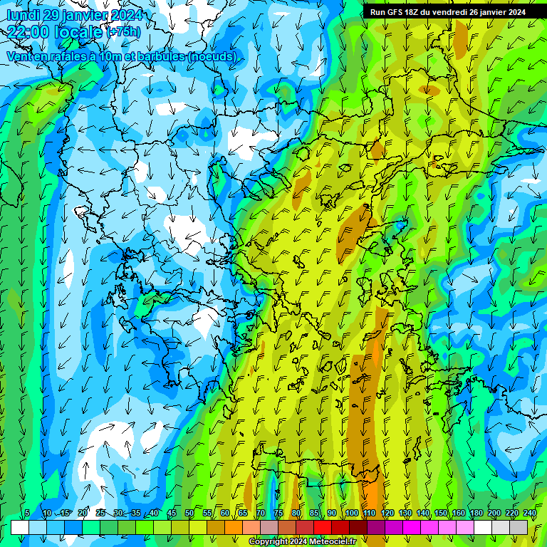 Modele GFS - Carte prévisions