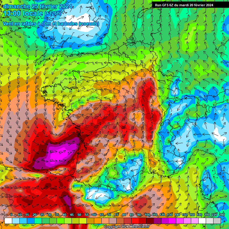 Modele GFS - Carte prévisions