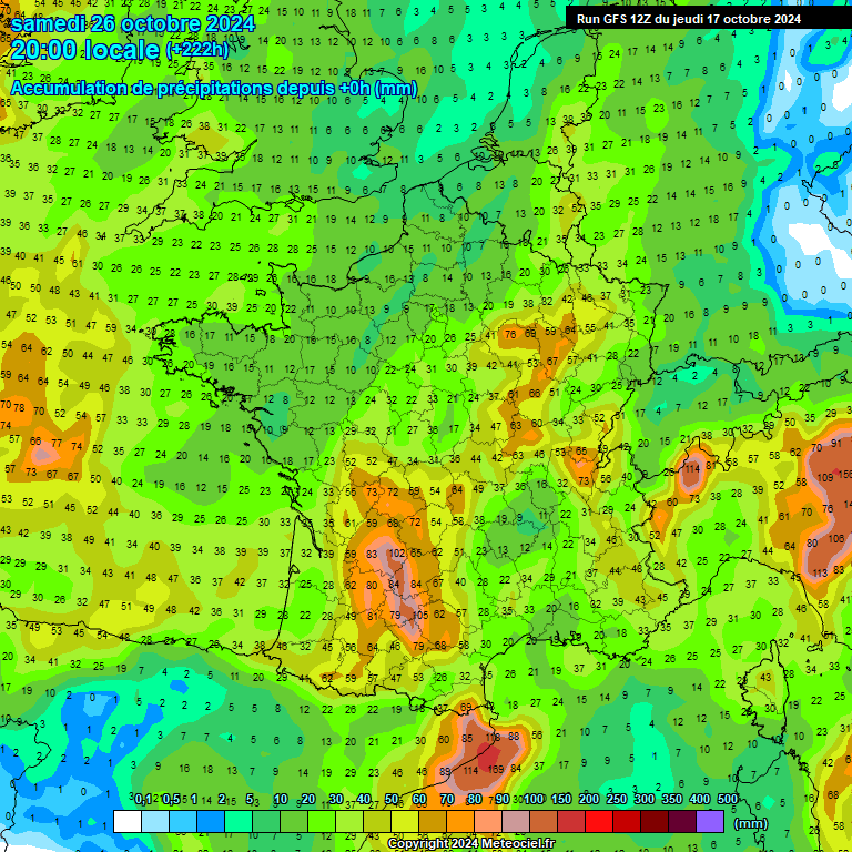 Modele GFS - Carte prévisions