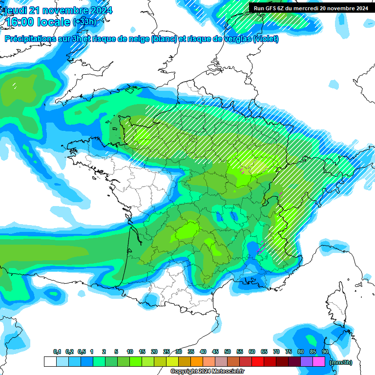 Modele GFS - Carte prévisions