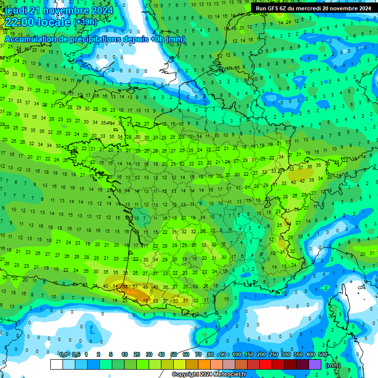 Modele GFS - Carte prévisions