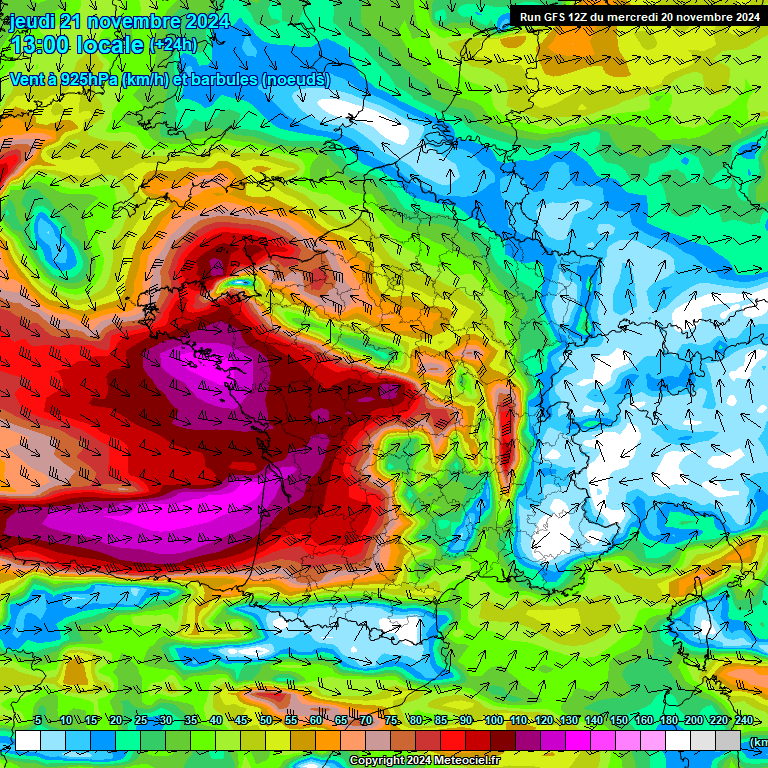 Modele GFS - Carte prévisions