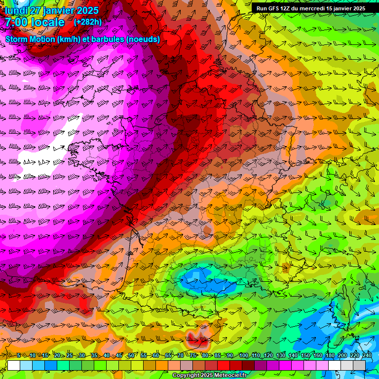 Modele GFS - Carte prévisions