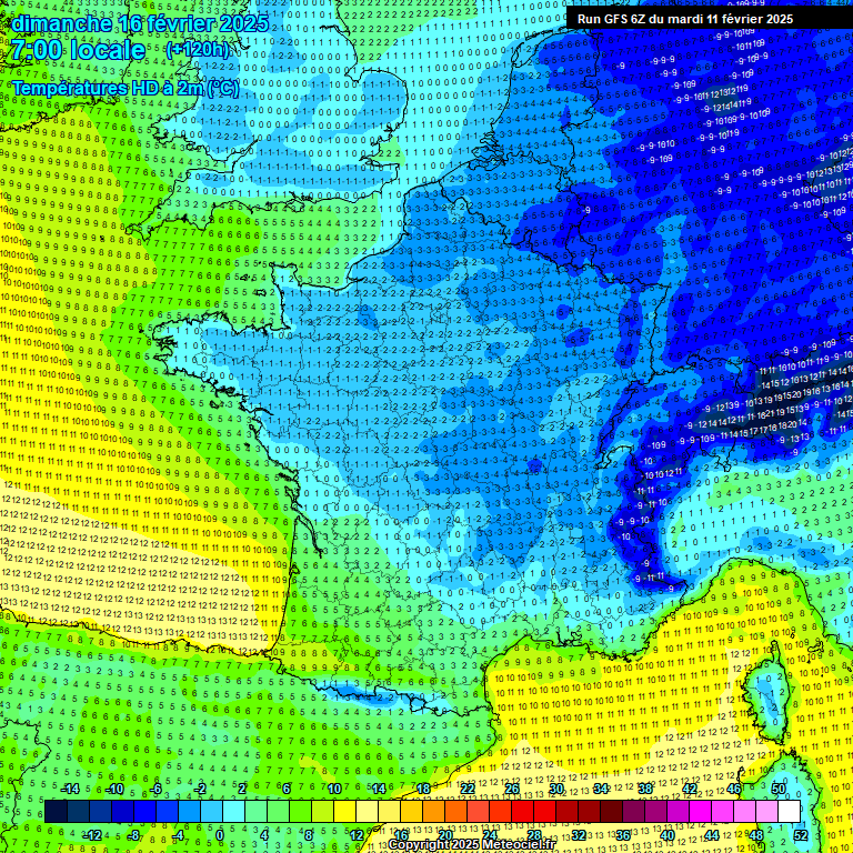 Modele GFS - Carte prévisions