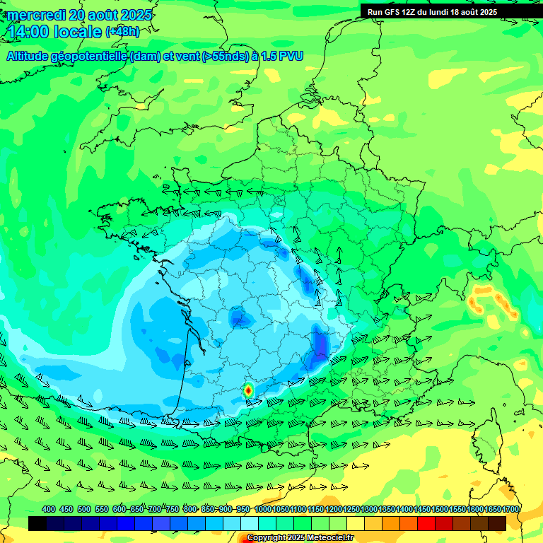 Modele GFS - Carte prévisions