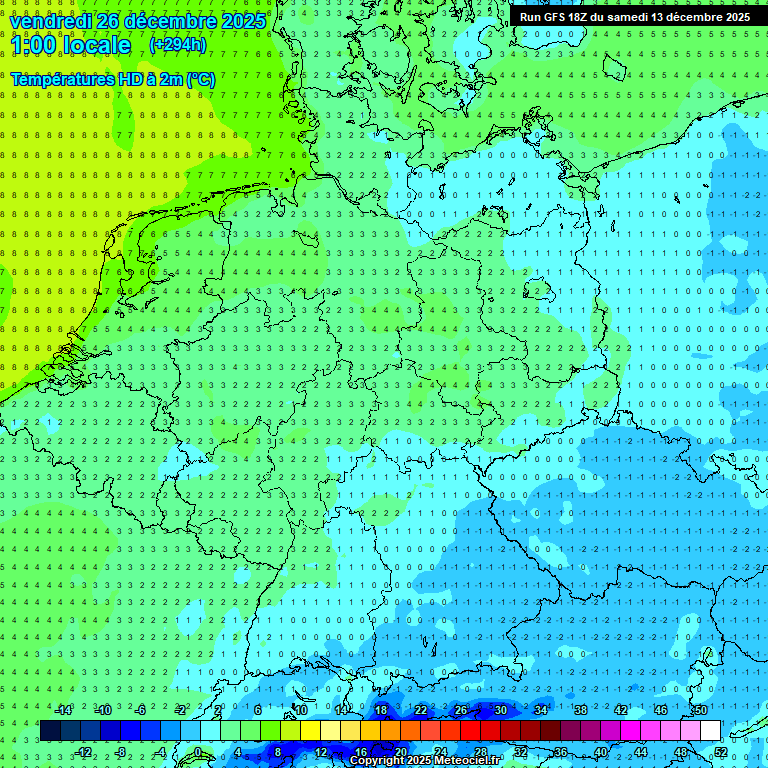 Modele GFS - Carte pr�visions 