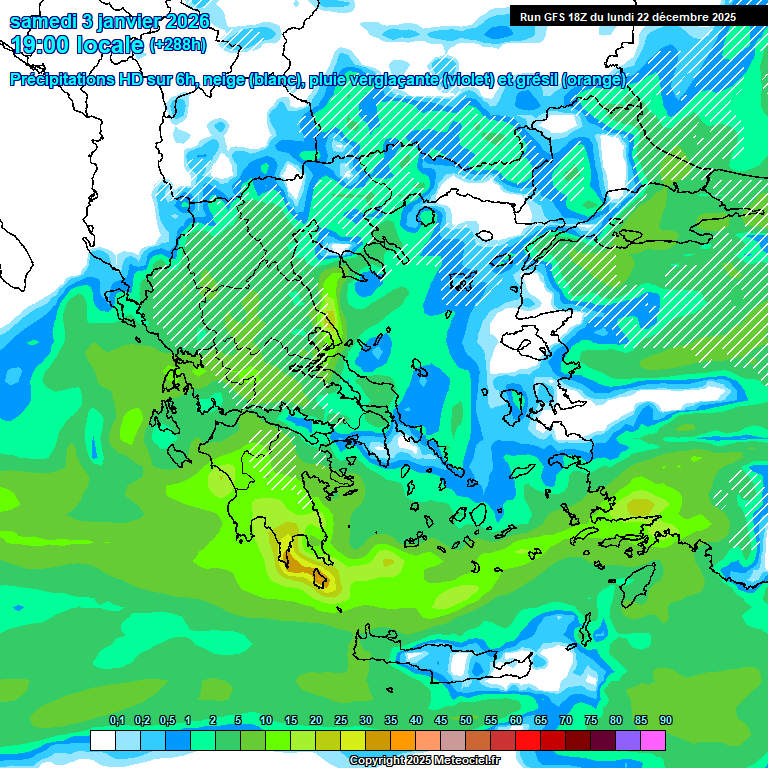 Modele GFS - Carte prévisions