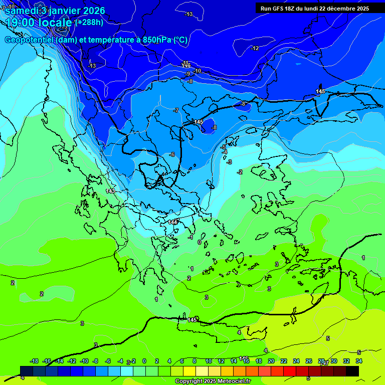 Modele GFS - Carte prévisions
