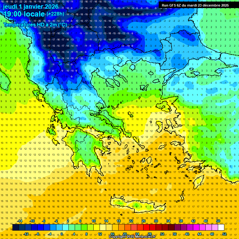 Modele GFS - Carte prévisions