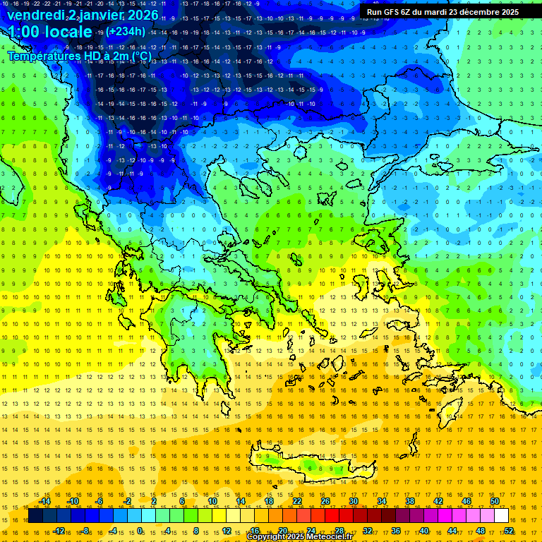 Modele GFS - Carte prévisions