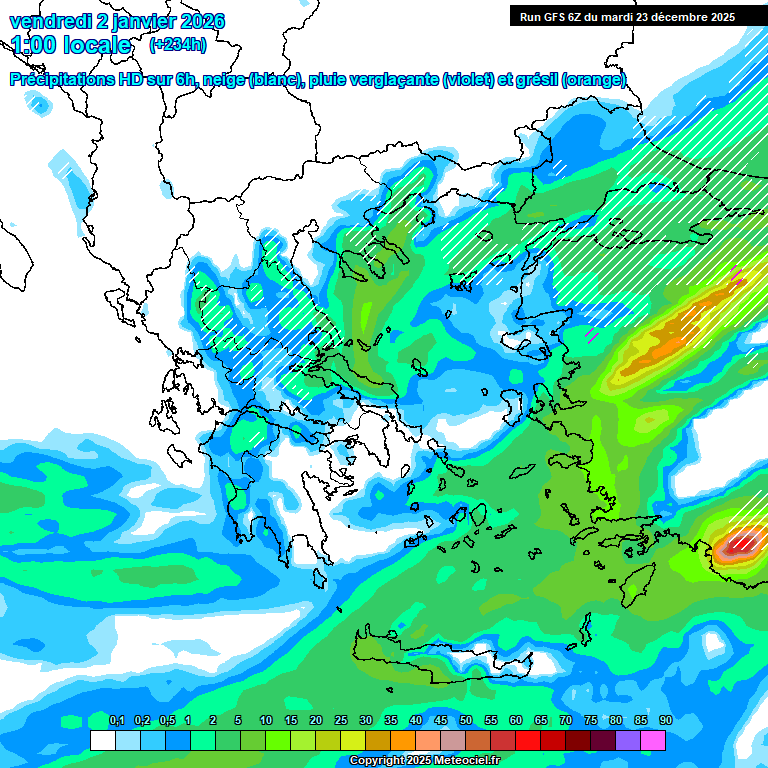 Modele GFS - Carte prévisions