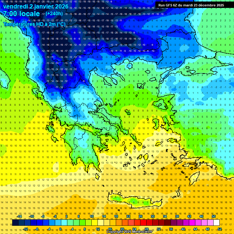 Modele GFS - Carte prévisions