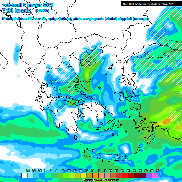 Modele GFS - Carte prévisions