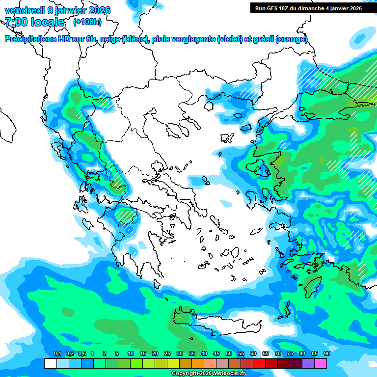 Modele GFS - Carte prévisions