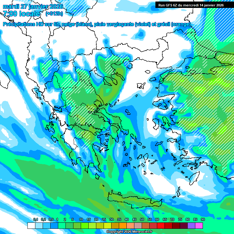 Modele GFS - Carte prévisions
