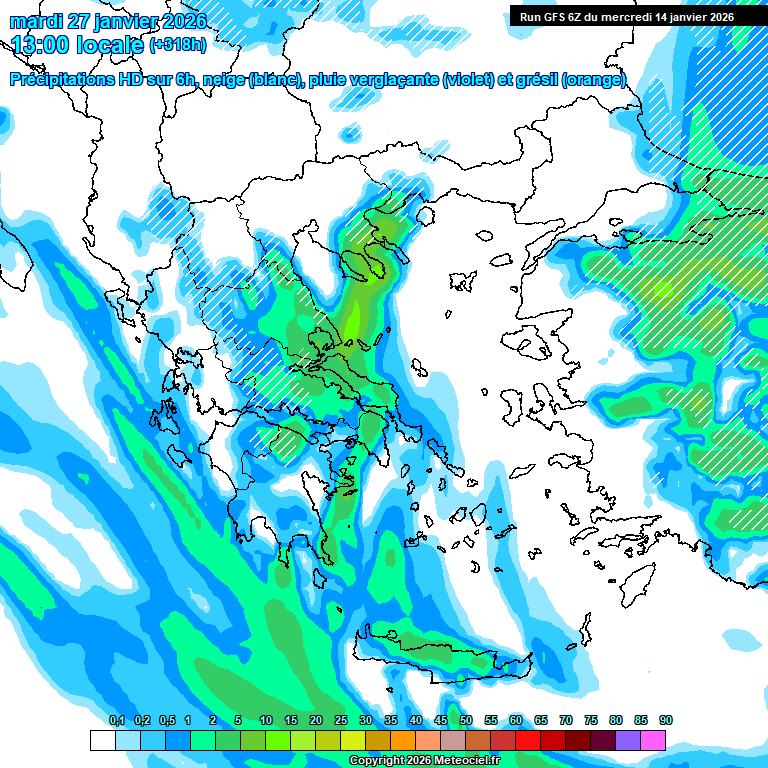 Modele GFS - Carte prévisions