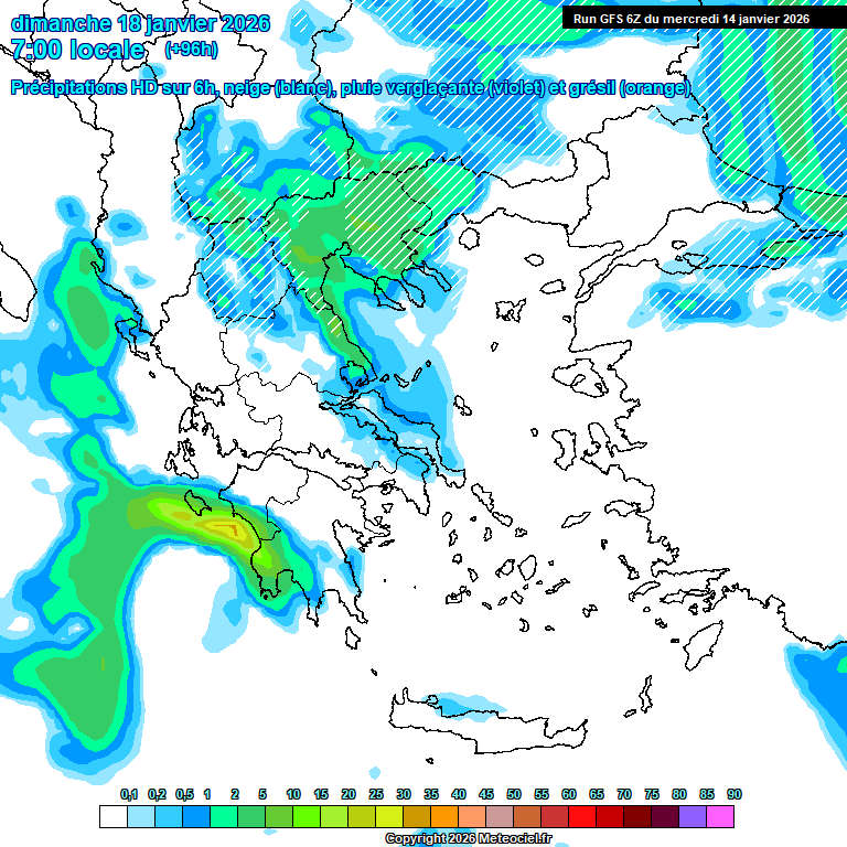Modele GFS - Carte prévisions
