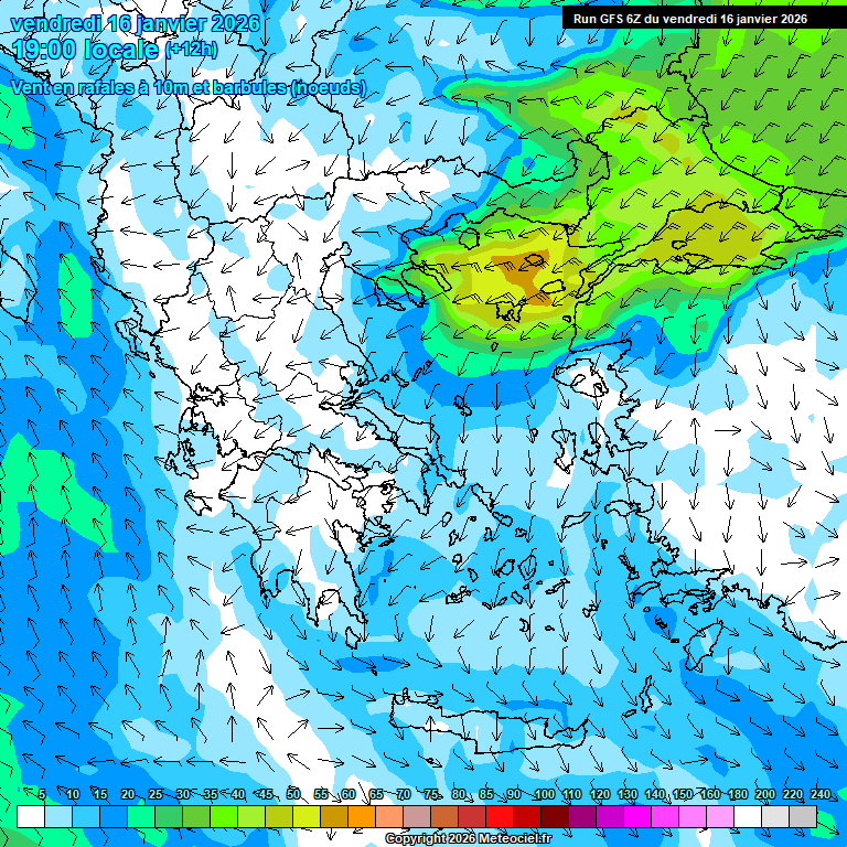 Modele GFS - Carte prévisions