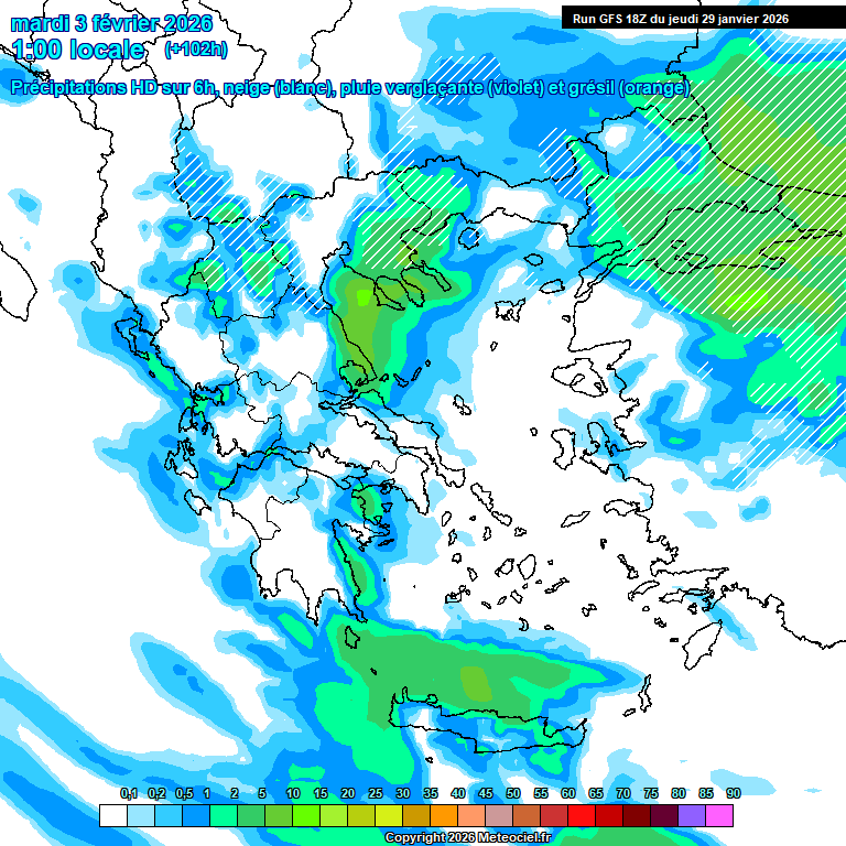 Modele GFS - Carte prévisions