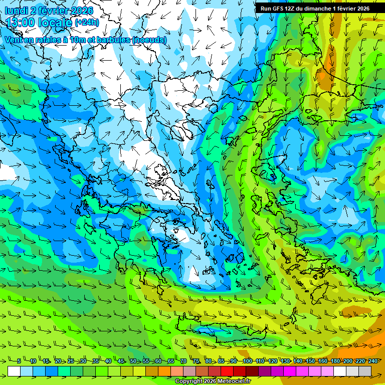 Modele GFS - Carte prévisions