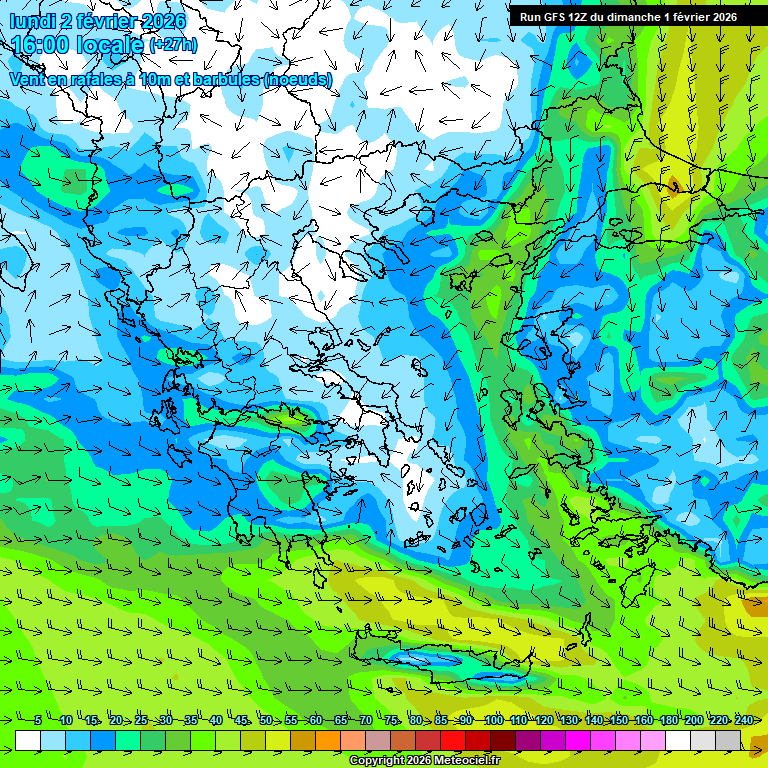 Modele GFS - Carte prévisions