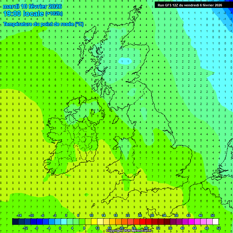 Modele GFS - Carte pr�visions 