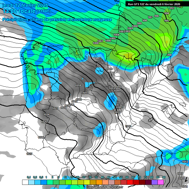 Modele GFS - Carte pr�visions 