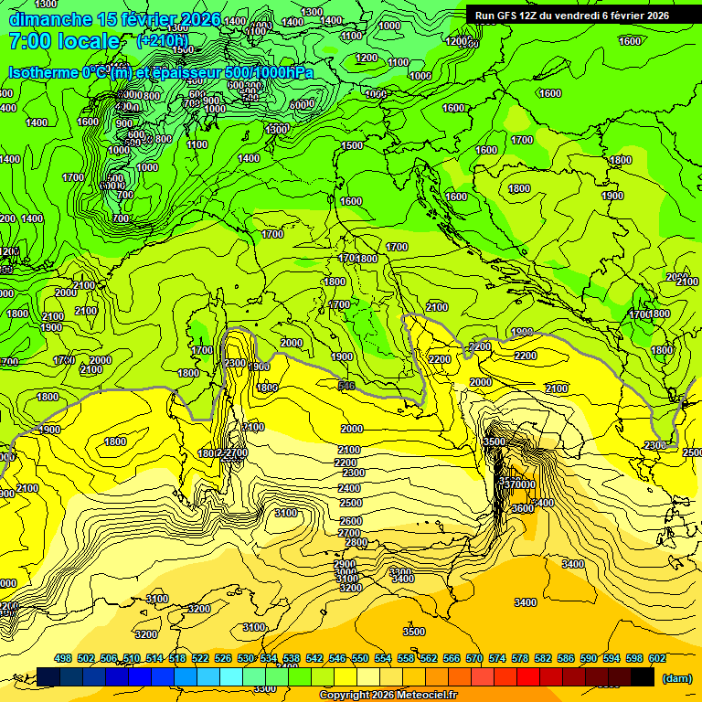 Modele GFS - Carte pr�visions 