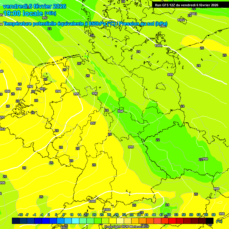 Modele GFS - Carte pr�visions 